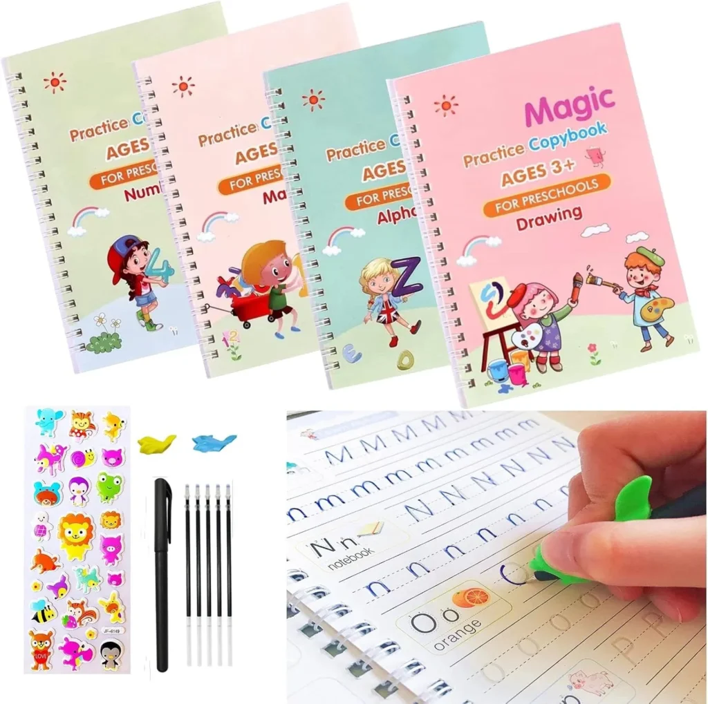 ELSUN Magic Practice Copybook Set for Kids/instors.in