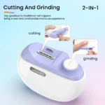 2 In 1 Electric Nail Clipper | Electric Nail Cutter for Baby - Image 3