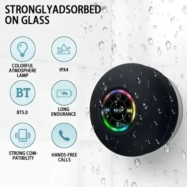 Waterproof Shower Suction Speaker