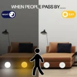 Intelligent Induction Lamp| Body Sensor Wall Light| Wardrobe, Cabinet, Cupboard, Kitchen, Bedroom, Stairs| Rechargeable Wireless (Pack of 2) - Image 3